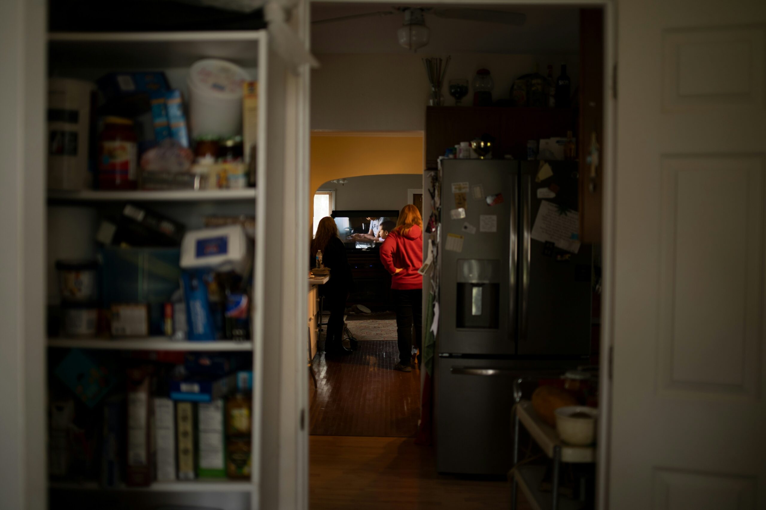 A cluttered gamer's kitchen after a failed attempt at cooking mid-game